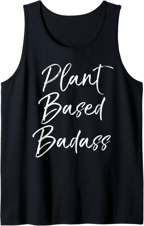 Cute Vegan Workout Gear for Women Funny Plant Based Badass T... - Image 2